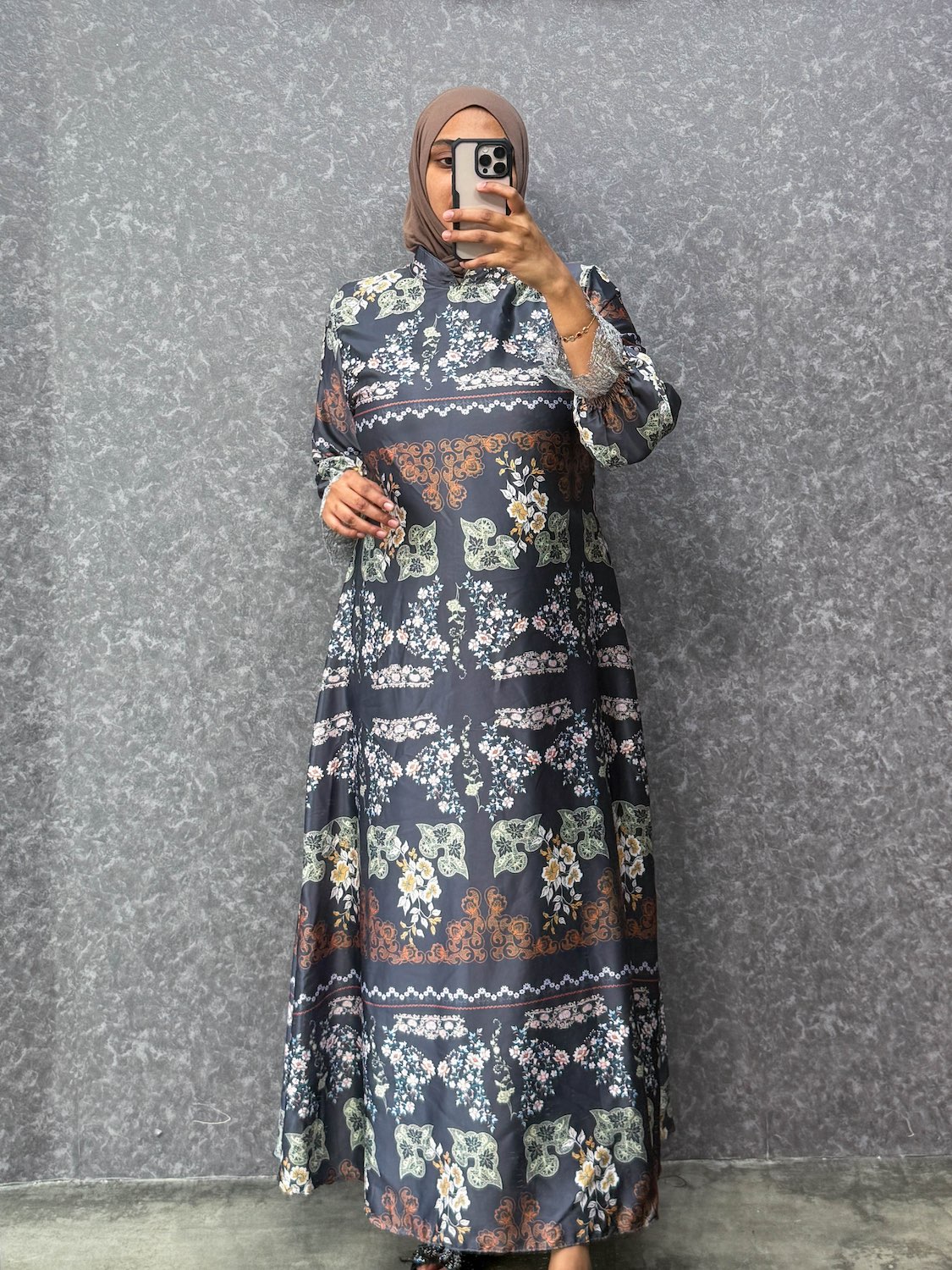 dior maxi dress Dior silk garden printed gown AisenStudio