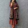 Red cotton with chanderi dupatta