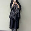 Cotton Bandhani Printed Straight Suit - Black