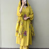 Cotton Digital Floral Printed A-line Suit