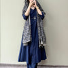 Cotton Solid Angrakha Suit Set with Kalamkari Dupatta