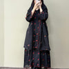 Floral Embroidered Cotton Straight Kurta Set