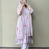 Mul Chanderi Printed Straight Kurta Set - Pink