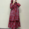 Cotton Block Print High Neck Palazzo Suit Set