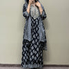 Cotton Ethnic Motif Printed Anarkali Suit Set - Black