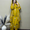 Cotton Floral Halter Neck A-Line Suit Set