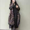 Cotton Ajrakh Printed Anarkali Suit - Black