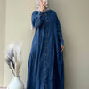 Soft Denim Button-Down Gown
