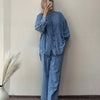 Denim Plain Co-ord Set