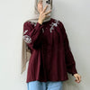 Linen Embroidered Tunic Shirt