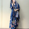 Cotton Floral Printed A-Line Suit