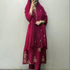A73 Rani Pink Embroidered
