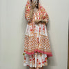 White & Red Anarkali