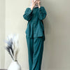 Linen Solid Shirt & Pants Co-ord Set