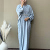 Polo Linen Dobby Kaftan with Stone Belt