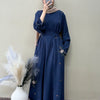 Chiffon Floral Embroidered Shrug Gown