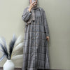 Rayon Checked Shirt Gown