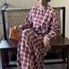 Rayon Checked Shirt Gown