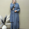 Ribbed Knit Cardigan & Maxi Dress Set