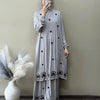 Soft Knit Chikankari High Neck Skirt Co-ord Set