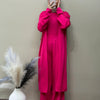 Knit High Neck Cardigan Co-ord Set