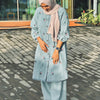Denim White Floral Tunic & Pant Co-ord Set
