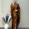 Satin Asymmetric Draped Top & Skirt Co-ords