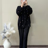 Linen Heart Embroidered Shirt & Pant Co-ord Set