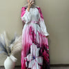 Dior Silk Heavy Pleated Printed Gown