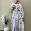 Soft Denim Floral Printed Shirt & Skirt Co-ord Set with Belt