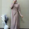 Knit Draped Side Gathered Gown