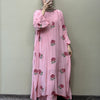 Satin Rose Embroidered Top & Pant Co-ord Set