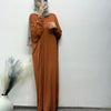 Rayon Spandex Plain Long Kaftan