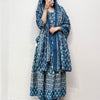 Blue flaired anarkali