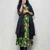 Black cactus anarkali
