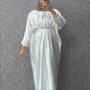 Diamond satin kaftan