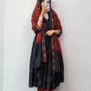 A2 black colour anarkali